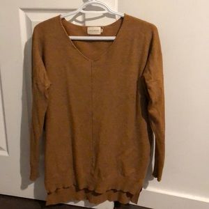 Dreamers camel sweater, size small